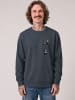 wat? Apparel Sweatshirt Pocket Pandas in India Ink Grey