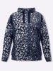 Heine Sweatshirt in marine-ecru-bedruckt