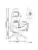 Beliani Gaming Stuhl WARRIOR in Schwarz - (W) 62 x (H) 122 x (L) 62 cm