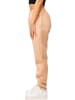 DAILY COTTON Jogginghose - im Straight-Fit als Lange Trainingshose Sweatpants in Taupe