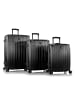 Heys Xtrak 4 Rollen Kofferset 3-teilig mit Dehnfalte black