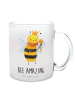 Mr. & Mrs. Panda Kaffeetasse Biene König mit Spruch in Transparent