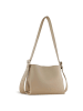 Bugatti Luna - Schultertasche 30 cm (schwarz) in beige