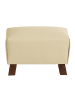 58 aufm Kessel POLSTERHOCKER Kaylah Echtleder beige