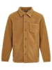 Threadbare Hemdjacke THB Fleece Button Through Borg Alfred in Braun