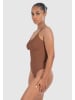 SMILODOX String Bodysuit Nysa in Braun