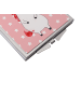 Mr. & Mrs. Panda Handtaschenspiegel quadratisch Einhorn Wut ohne... in Rot Pastell