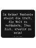 Mr. & Mrs. Panda Maus-Pad Spruch Die Freude an der Kreativität e... in Schwarz