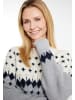 usha BLUE LABEL Damen Strickpullover in Grau Mehrfarbig