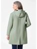 GOLDNER Kurzgröße:  Wetterfeste Regenjacke mit Kapuze in graugrün