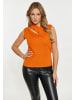 faina Elegant Top in ORANGE