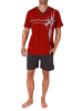 NORMANN Shorty Schlafanzug kurzarm Pyjama - 78176 in rot