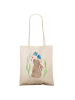 Mr. & Mrs. Panda Stofftasche Hase Blume ohne Spruch in Creme