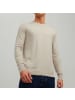Jack and Jones Strickpullover JJEEMIL Knit Crew Neck in Beige