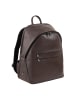 DuDu New York Daypack Leder 41 cm Laptopfach in coffee brown