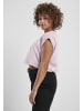 Urban Classics Cropped T-Shirts in girlypink