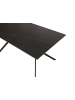 MCW Esszimmertisch O5 Marmor-Optik 160 cm, Schwarz-gold