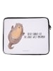 Mr. & Mrs. Panda Notebook Tasche Otter Umarmen mit Spruch in Weiß