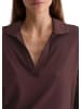 Marc O'Polo Jerseybluse im Polo-Stil regular in black cherry