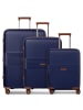 Farmhood Eco Edition 02 4 Rollen Kofferset 3-teilig mit Dehnfalte navy