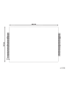 Beliani Geflochtener Teppich KETENLI in Weiß/Schwarz - (W) 140 x (H) 1.5 x (L) 200 cm