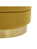 Beliani 2er-Set Pouf GARLAND in Gelb/Gold