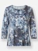 WITT WEIDEN 3/4-Arm-Shirt in eisblau-marine-bedruckt