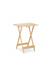relaxdays Klapptisch in Natur - (B)48 x (H)63,5 x (T)38 cm