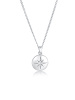 Elli Halskette 925 Sterling Silber Astro, Plättchen, Sterne, Stern in Silber