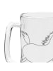 Mr. & Mrs. Panda Gravur Bierkrug Pferd Springen ohne Spruch in Transparent