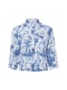 Marie Lund Bluse Liane in weiß blau - 0016