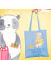 Mr. & Mrs. Panda Stofftragetasche Freiwilliger Held mit Spruch in Sky Blue