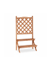 relaxdays Blumentreppe in Natur - (B)61 x (H)110 x (T)40 cm