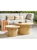 Beliani 2er-Set Couchtisch ILIOS in Naturfarben