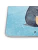 Mr. & Mrs. Panda Bierfilz Pinguin Buch ohne Spruch in Eisblau