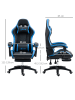 Vinsetto Gaming Stuhl-65L x 65B x 121-129H cm-Schwarz+Blau