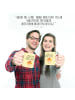 Mr. & Mrs. Panda Trinklernbecher Cupcake mit Spruch in Gelb Pastell