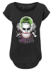 F4NT4STIC Long Cut T-Shirt Suicide Squad Joker Coloured Smile in schwarz