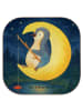 Mr. & Mrs. Panda Drink Coaster Pinguin Mond Design ohne Spruch in Weiß