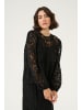 Kaffe Langarm-Bluse KAlanice Loose fit in Black Deep