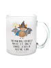 Mr. & Mrs. Panda Becher Fledermaus Zauberer mit Spruch in Transparent