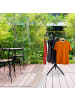 relaxdays Bügelwäscheständer in Schwarz/Grau -  (H)129 x Ø 62 cm