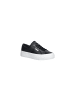 CALVIN KLEIN JEANS Schwarz Leder Low-Top-Sneaker