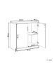 Beliani Büroschrank ZEHNA in Braun/Schwarz - (W) 80 x (H) 80 x (L) 40 cm