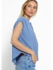 SASSYCLASSY Musselin Shirt in Jeansblau