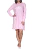NORMANN Langarm Kuschel Interlock Nachthemd Sterne Optik in pink