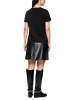 MARC CAIN T-Shirt mit Leo-Print und floralen Details in Schwarz