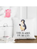 Mr. & Mrs. Panda Sofakissen 40x40 Pinguin Marienkäfer mit Spruch in Weiß