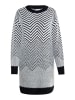 usha WHITE LABEL Damen Strickkleid in Schwarz Weiss