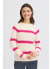 Fransa Strickpullover FRKAMIA Regular fit in Whisper White w. Very Berry